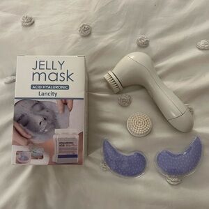 Skincare Bundle: Face Masks + Cleansing Brush + Eye Pads
